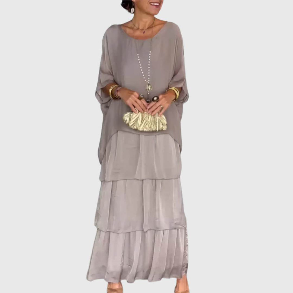 Sofía | Vestido largo y vaporoso con volantes