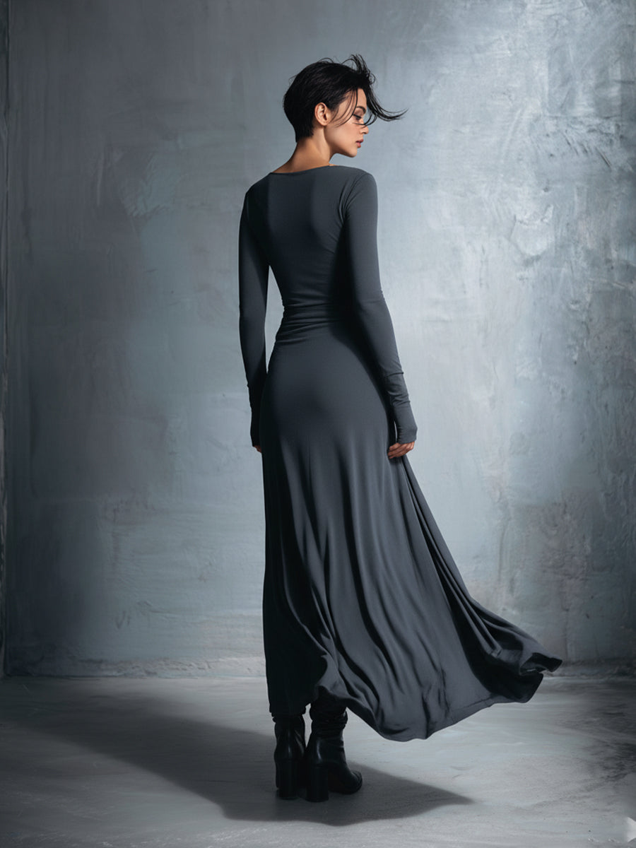 Naiara | Vestido midi con nudo lateral