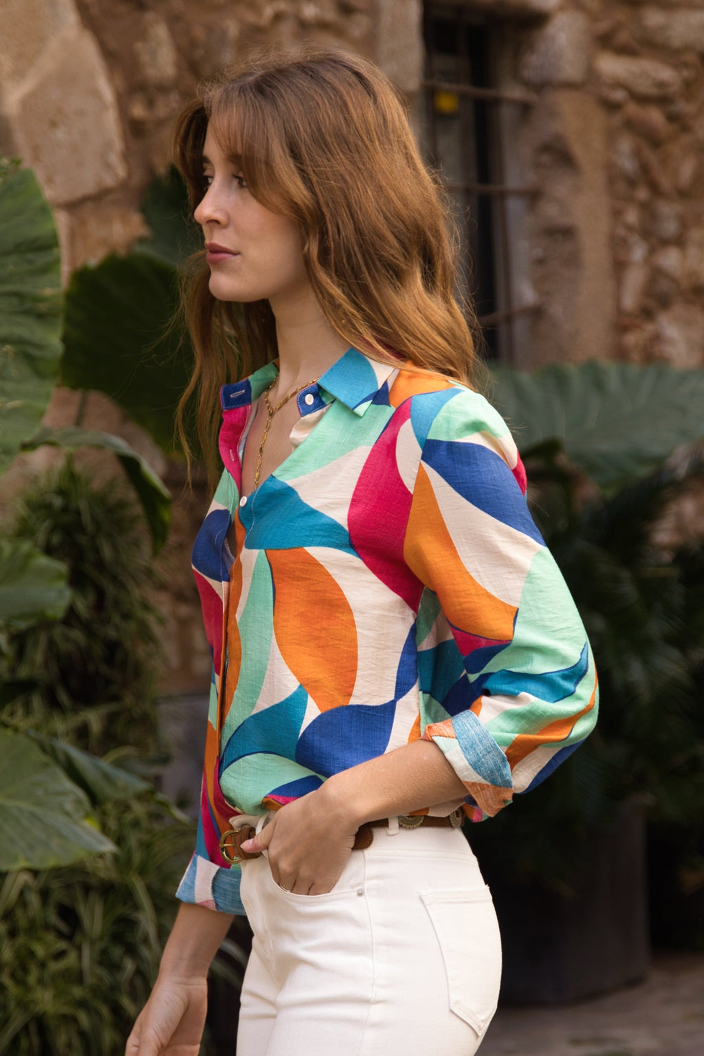 Camisa Abstract Color