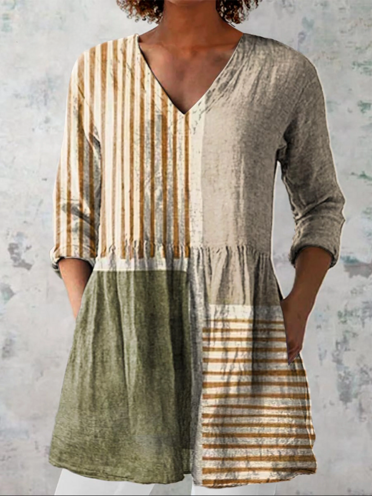 Camila | Blusa larga con escote en V