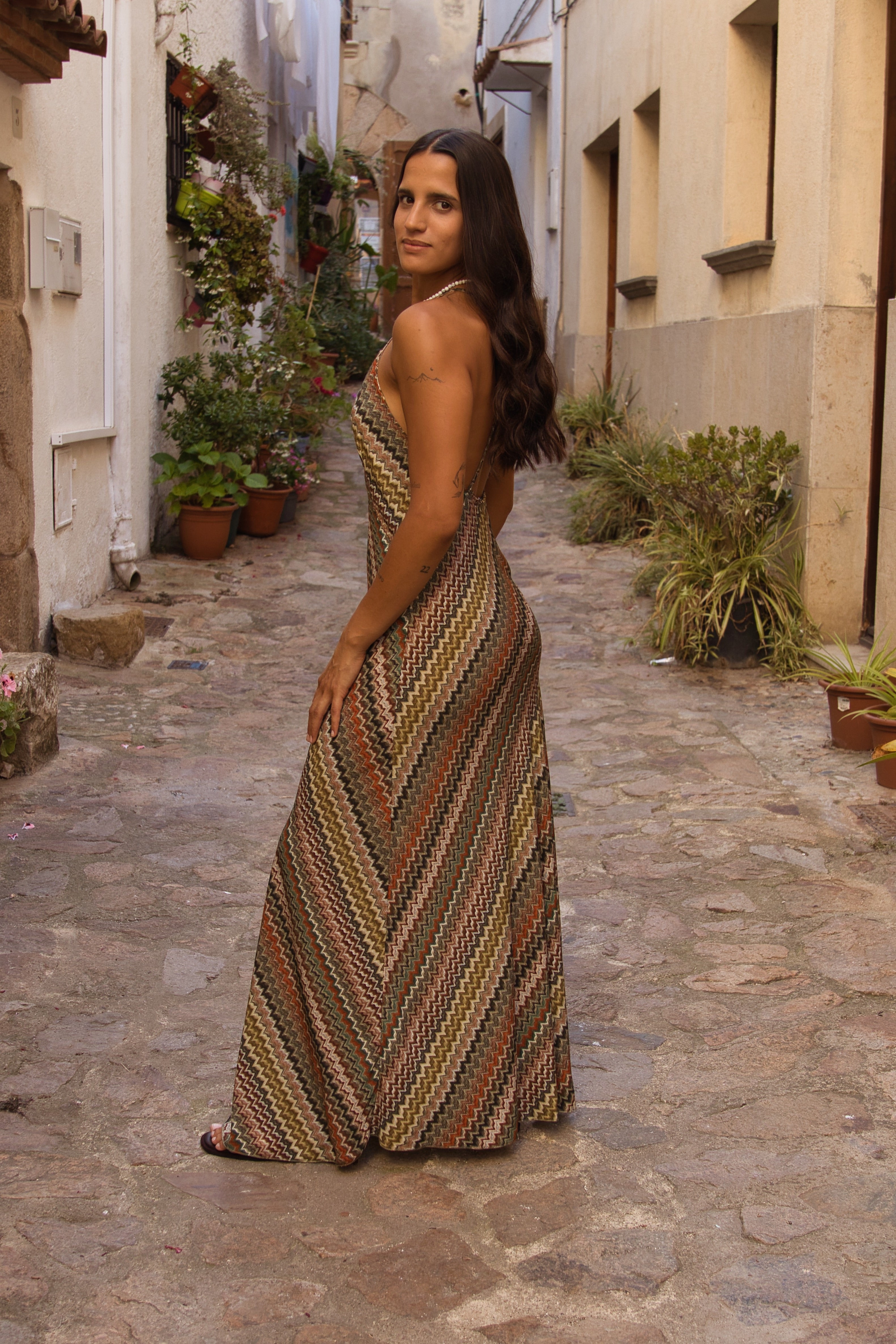 Vestido Sunset Zigzag