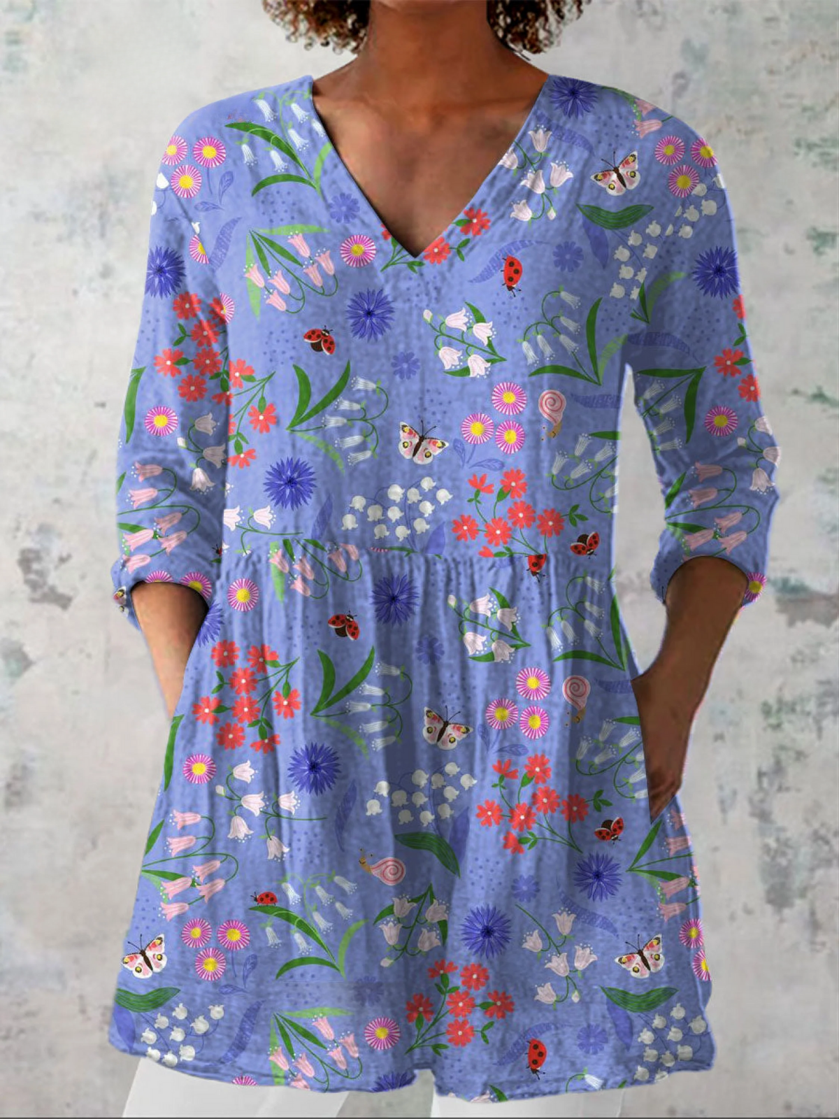 Alicia | Blusa larga con escote en V