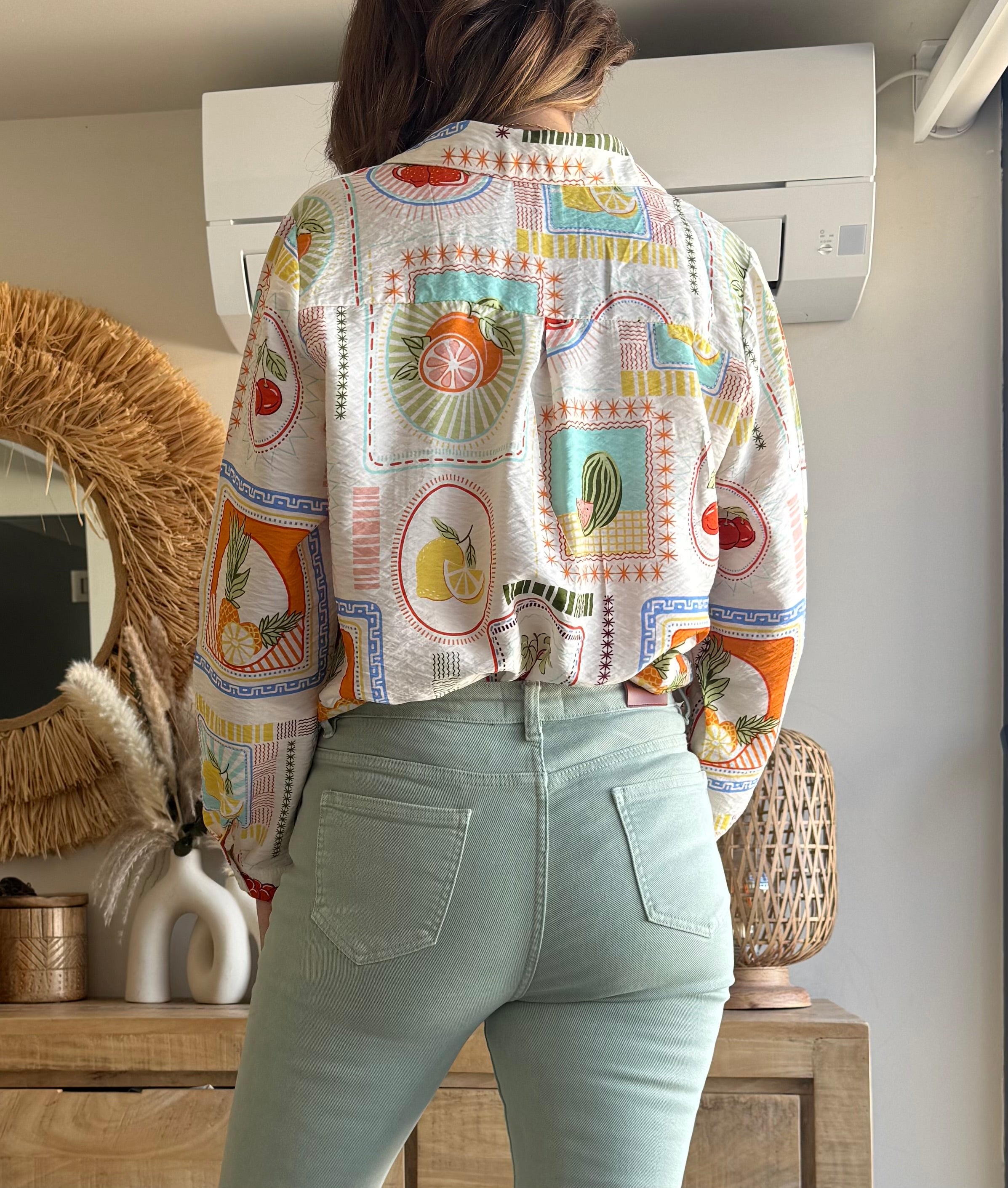 Camisa Citrus Print