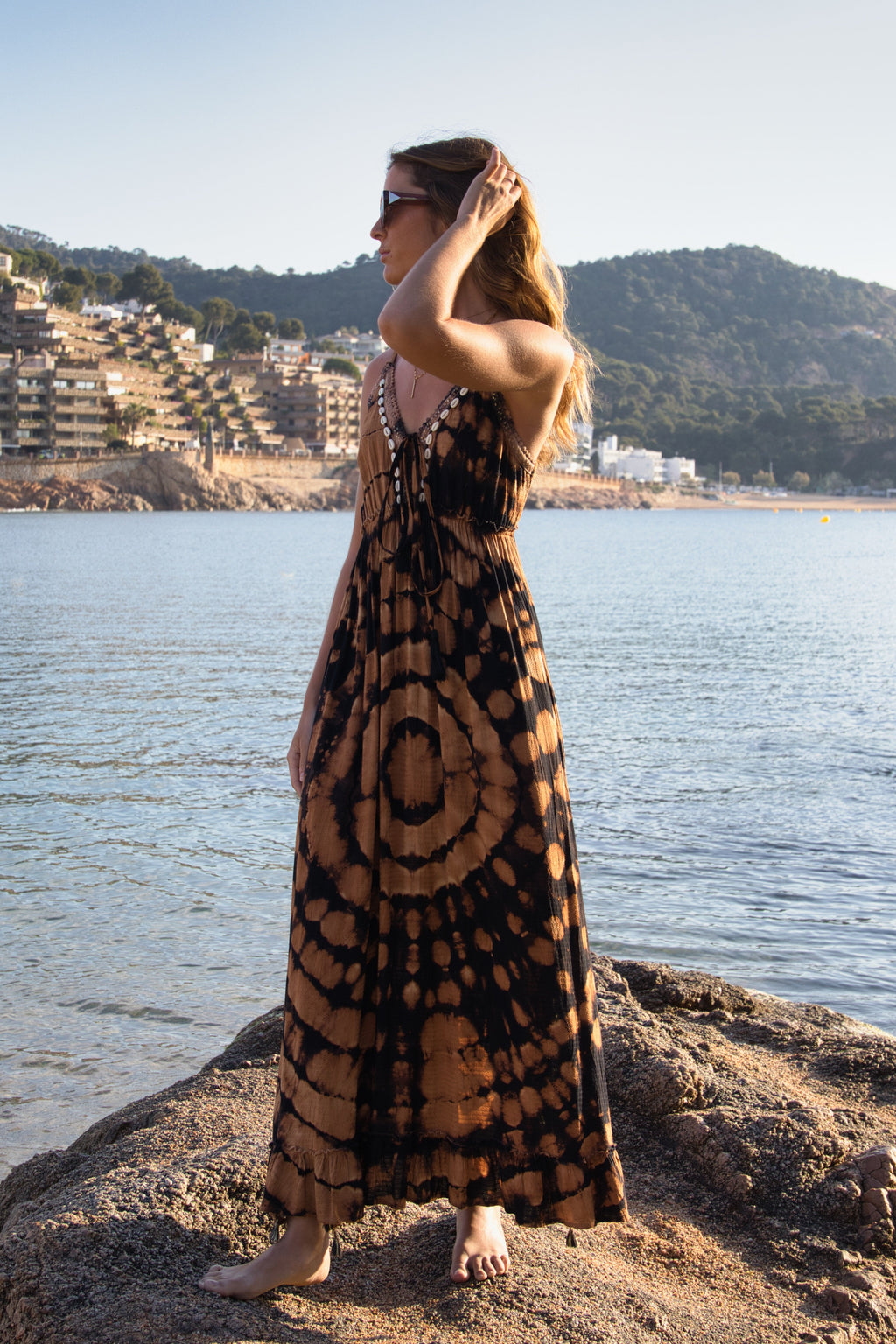 Vestido Boho Tie Dye Tierra Conchas