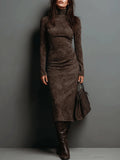Giada | Vestido midi de ante