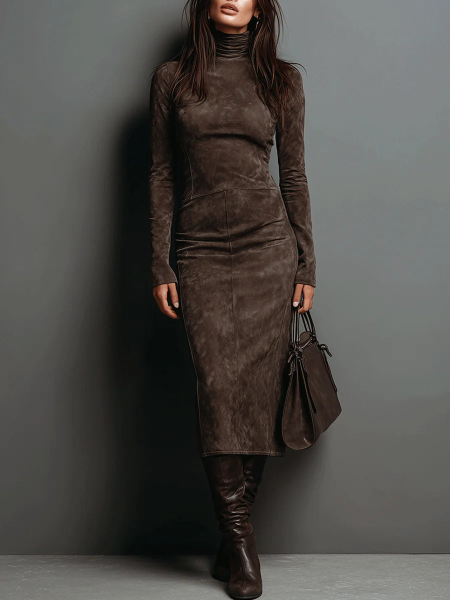 Giada | Vestido midi de ante