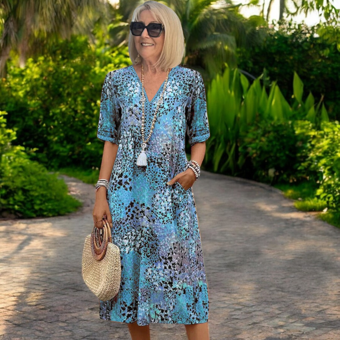 Iris – Vestido ligero y fluido con un efecto favorecedor.