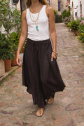 Falda Pantalón Lino Capri