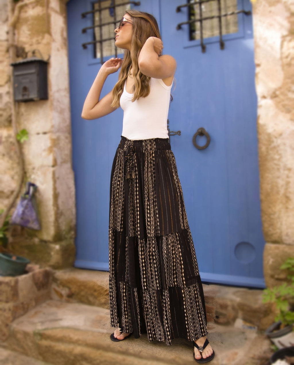 Falda Boho Ikat