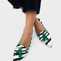 REINA™ | MOCASINES VERDE ZEBRA