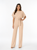 Mono elegante con cinturón para mujer