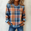 Chaqueta Vintage de Retazos con Estampado de Cuadros.
