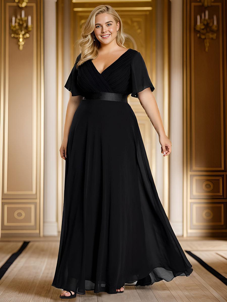 MONICA | Elegantes y vaporosos vestidos de dama de honor de gasa de cintura alta