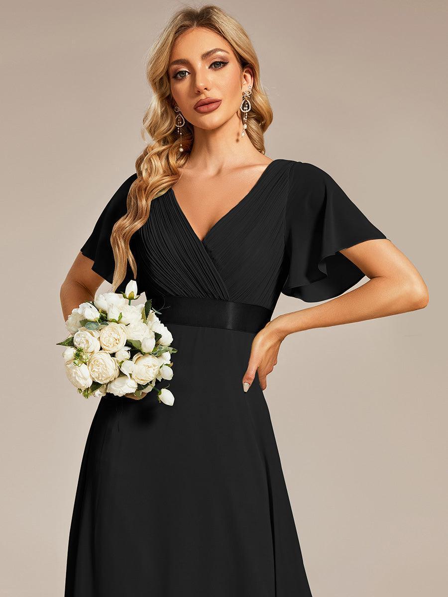 MONICA | Elegantes y vaporosos vestidos de dama de honor de gasa de cintura alta