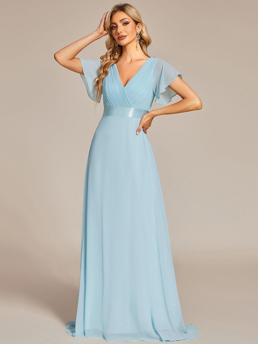 MONICA | Elegantes y vaporosos vestidos de dama de honor de gasa de cintura alta