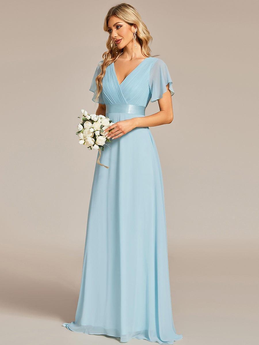 MONICA | Elegantes y vaporosos vestidos de dama de honor de gasa de cintura alta