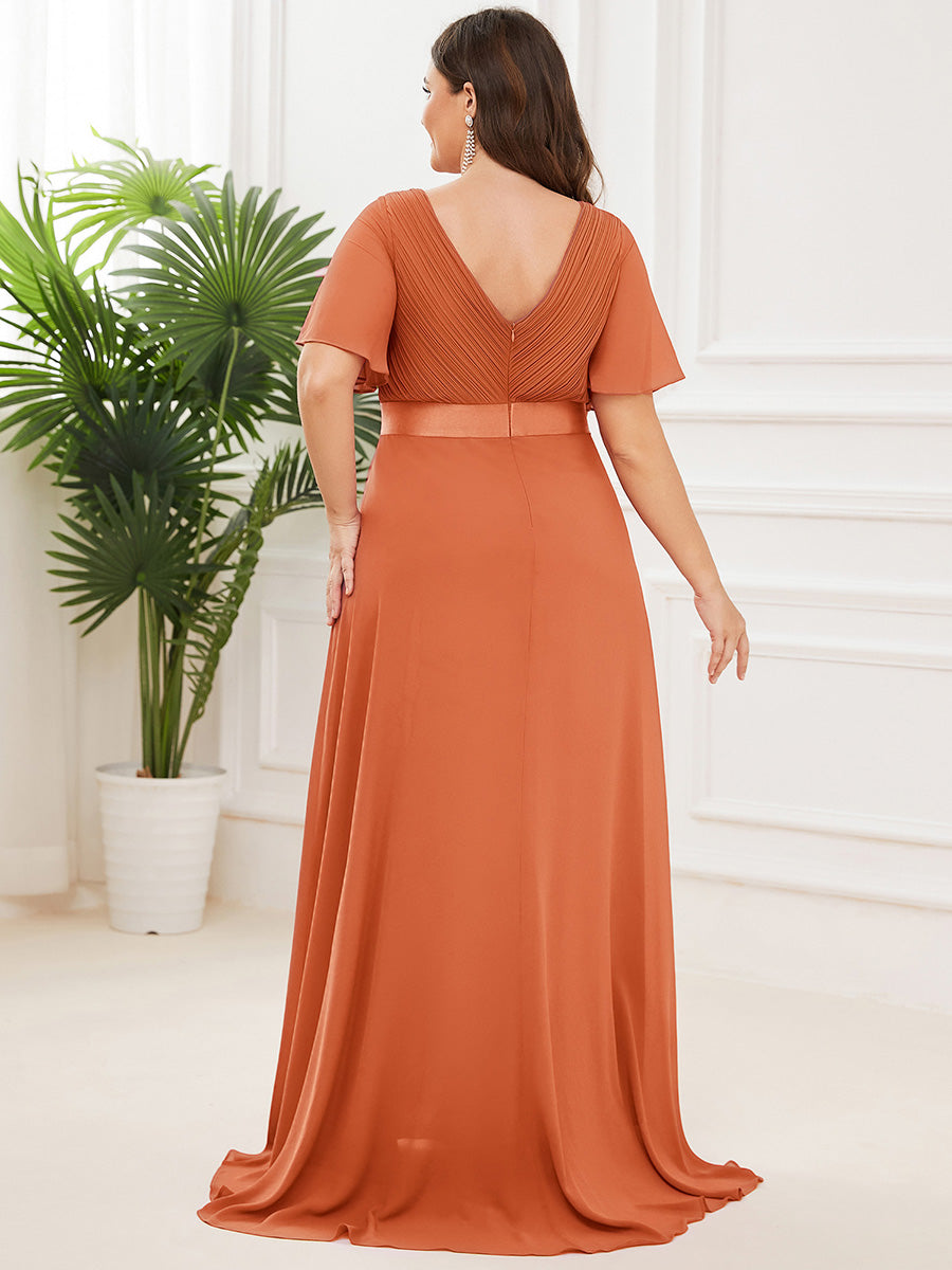 MONICA | Elegantes y vaporosos vestidos de dama de honor de gasa de cintura alta