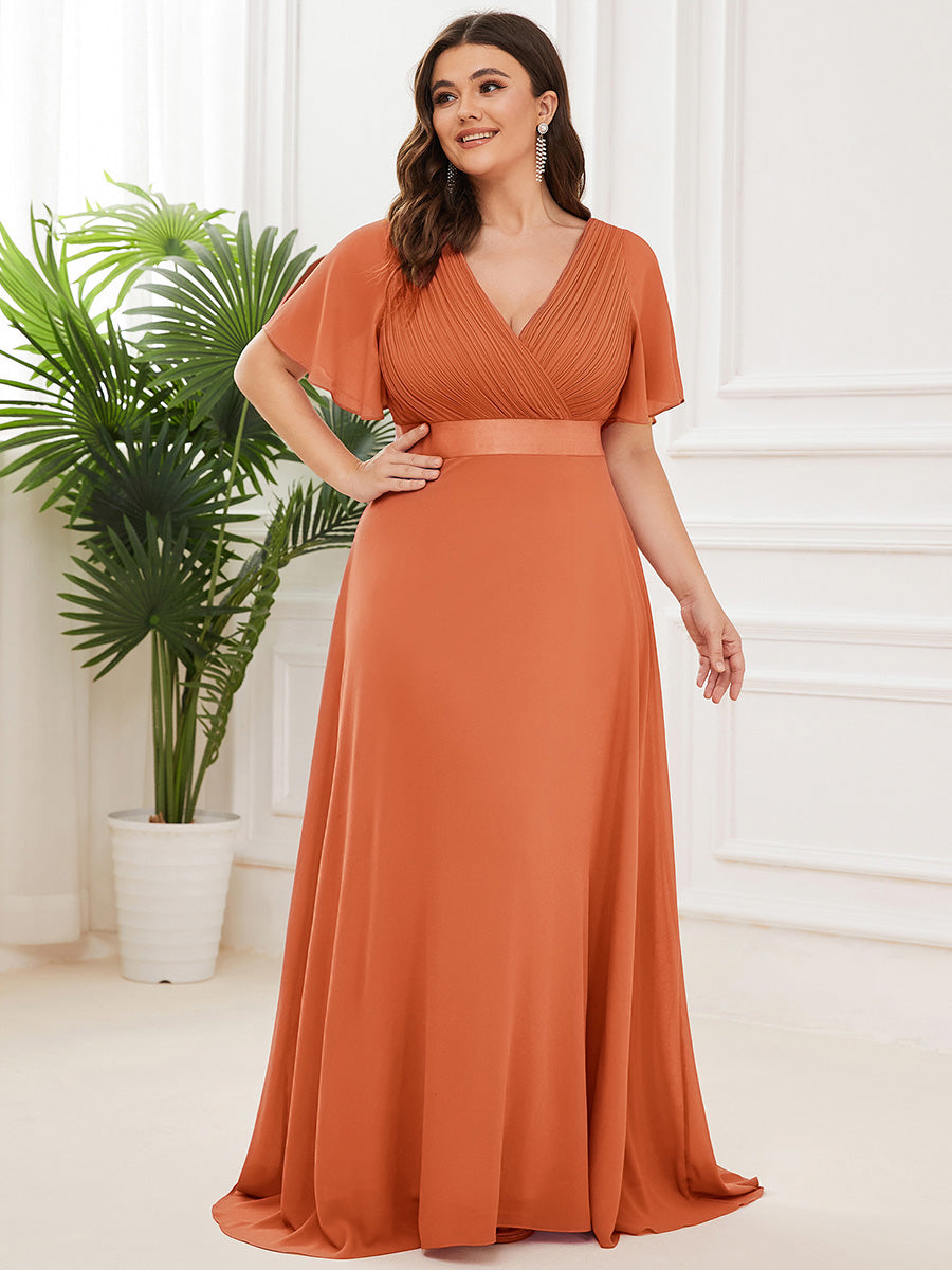 MONICA | Elegantes y vaporosos vestidos de dama de honor de gasa de cintura alta