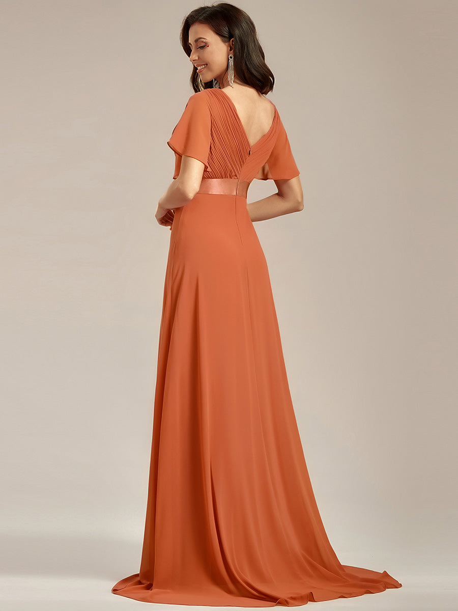 MONICA | Elegantes y vaporosos vestidos de dama de honor de gasa de cintura alta