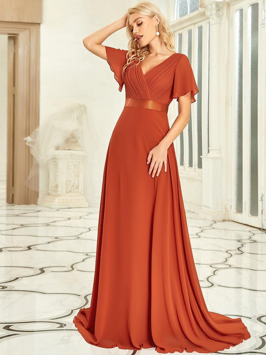 MONICA | Elegantes y vaporosos vestidos de dama de honor de gasa de cintura alta