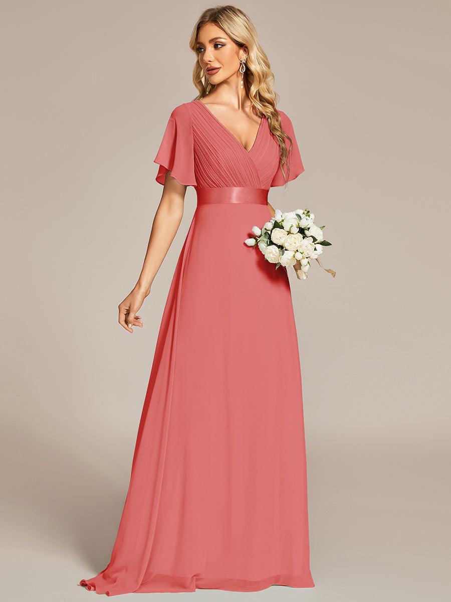 MONICA | Elegantes y vaporosos vestidos de dama de honor de gasa de cintura alta