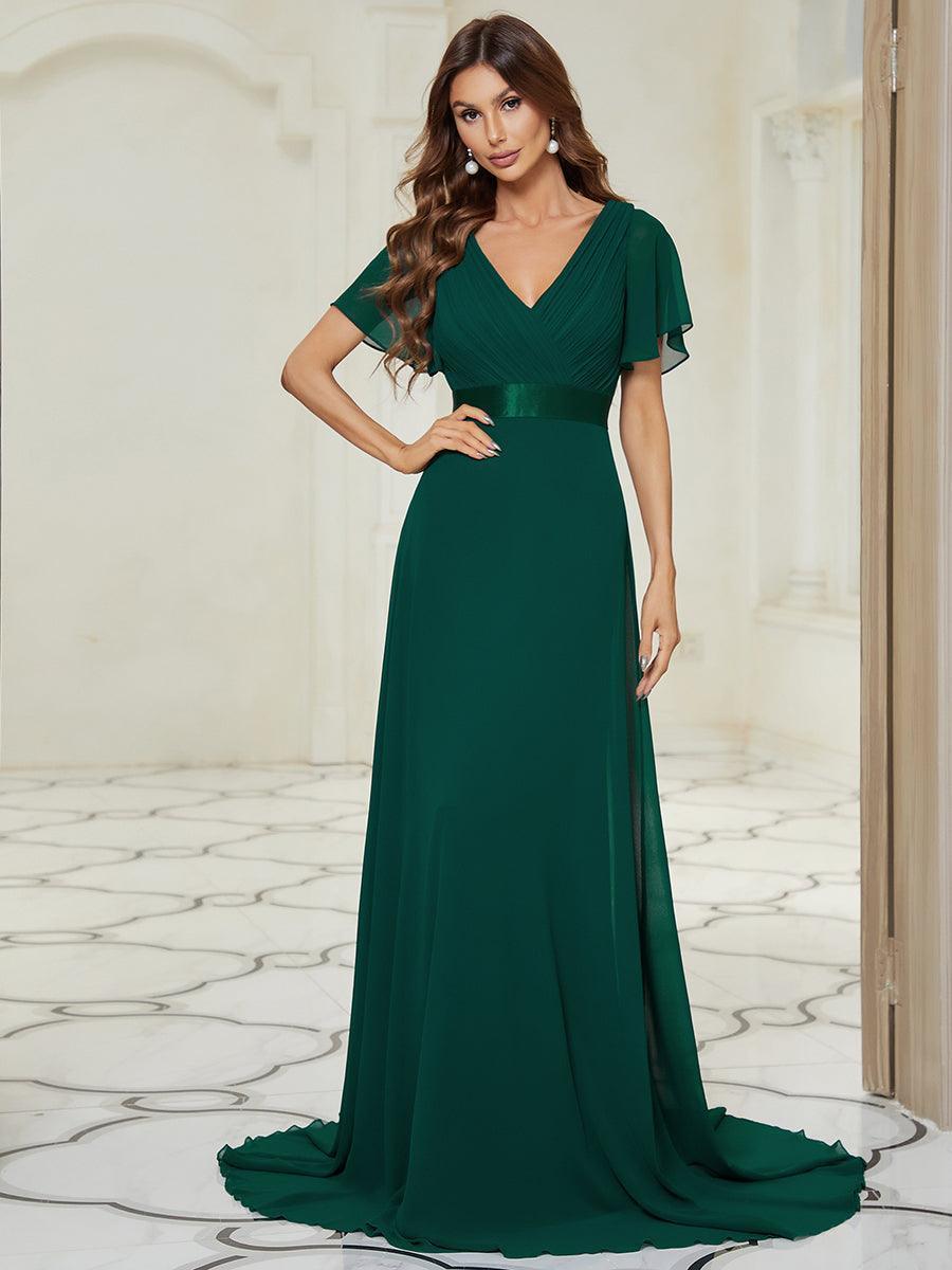 MONICA | Elegantes y vaporosos vestidos de dama de honor de gasa de cintura alta