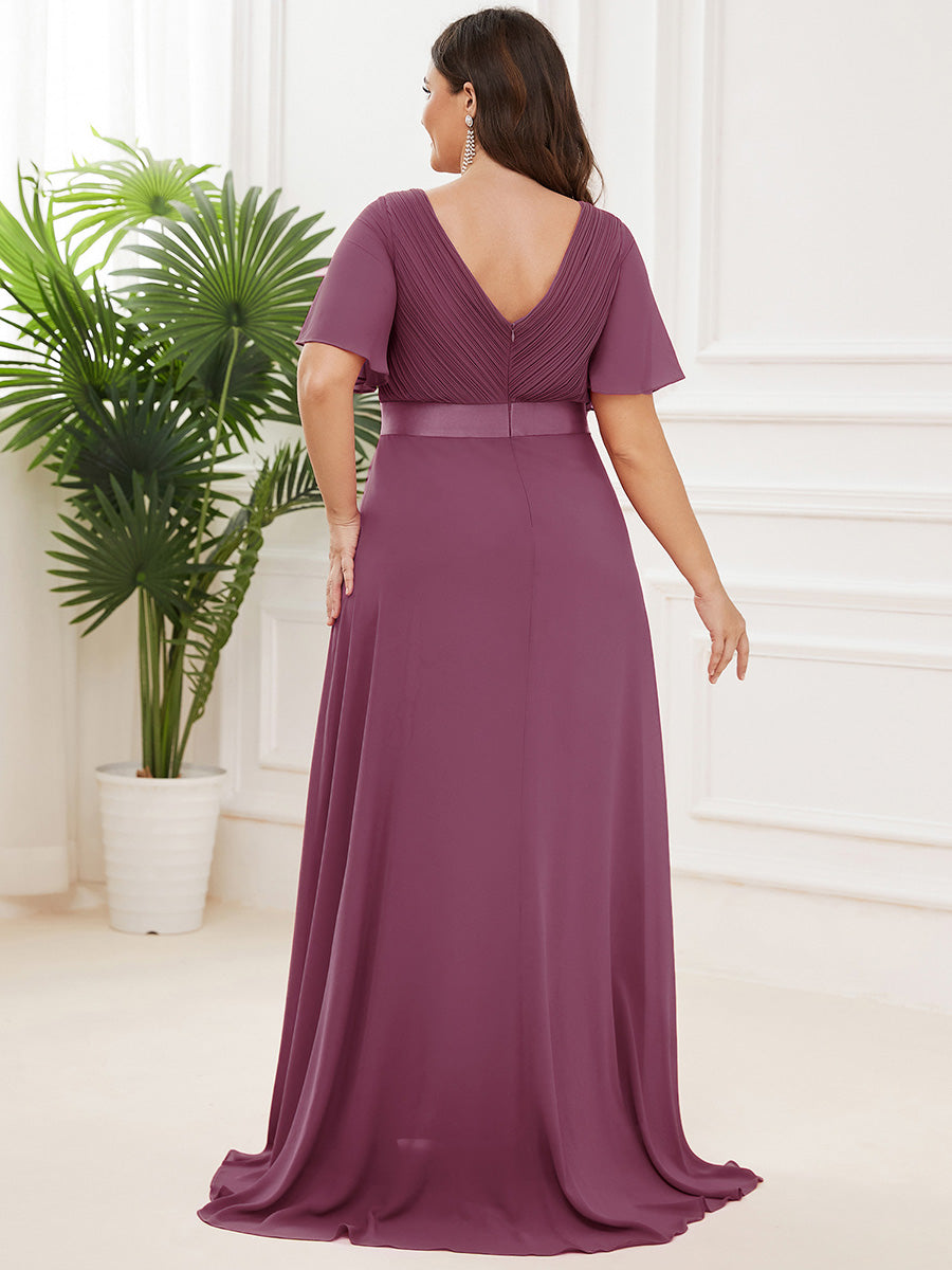 MONICA | Elegantes y vaporosos vestidos de dama de honor de gasa de cintura alta