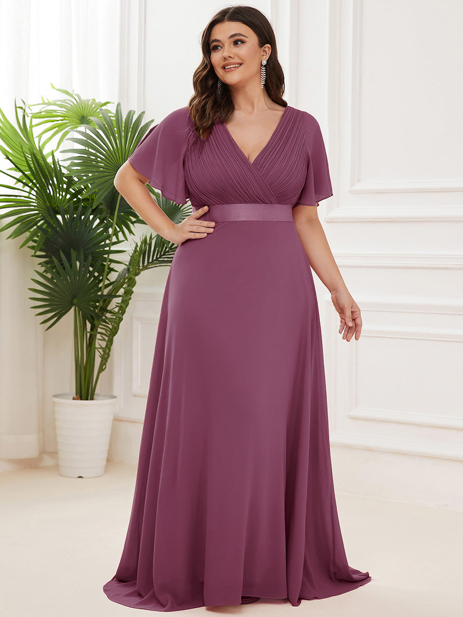 MONICA | Elegantes y vaporosos vestidos de dama de honor de gasa de cintura alta