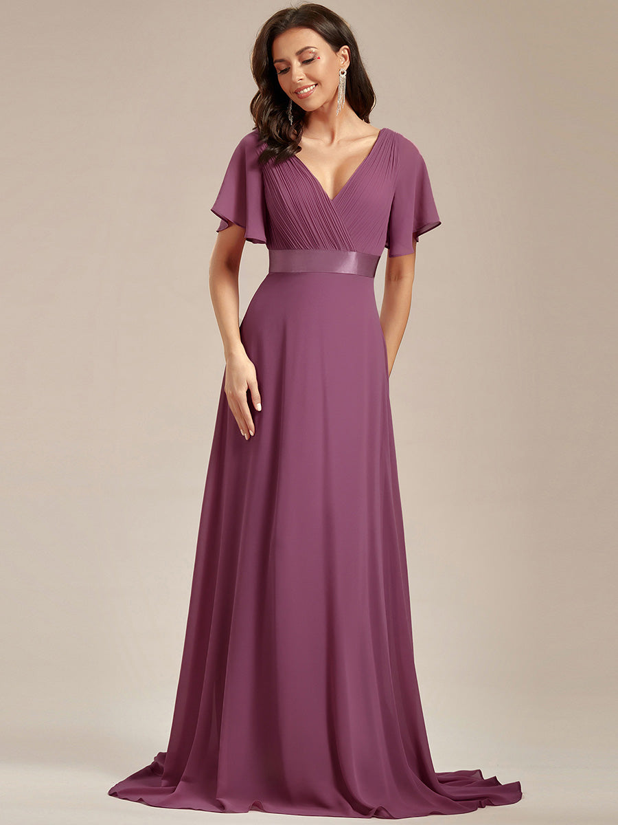 MONICA | Elegantes y vaporosos vestidos de dama de honor de gasa de cintura alta