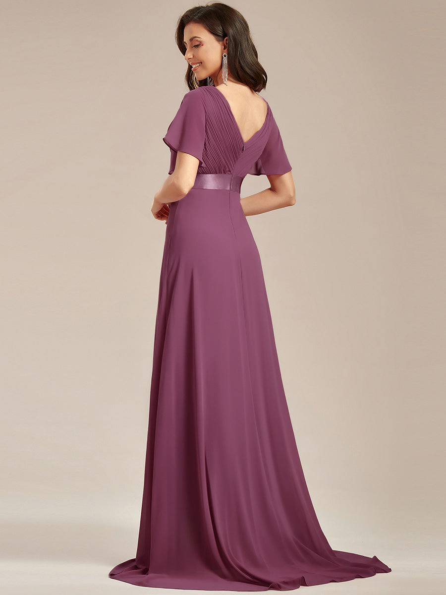 MONICA | Elegantes y vaporosos vestidos de dama de honor de gasa de cintura alta