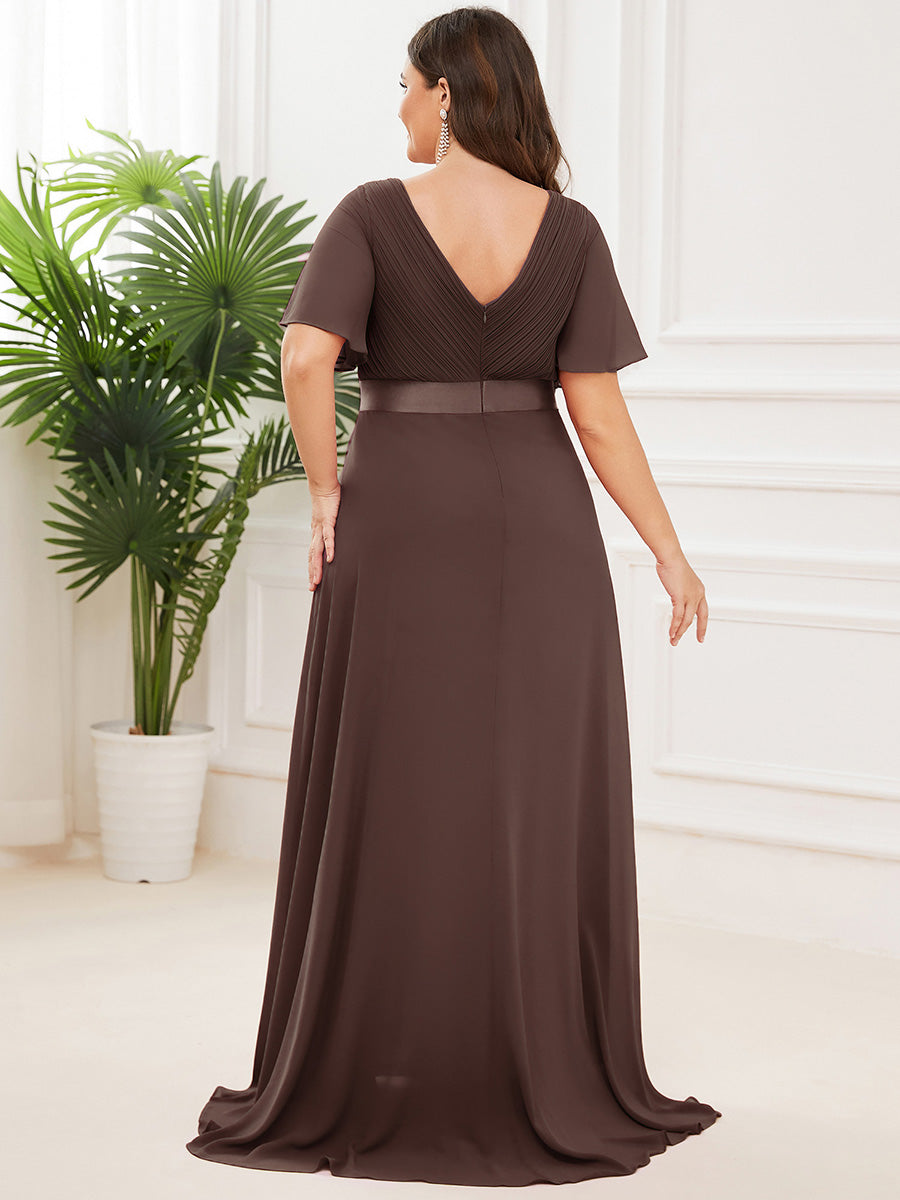 MONICA | Elegantes y vaporosos vestidos de dama de honor de gasa de cintura alta