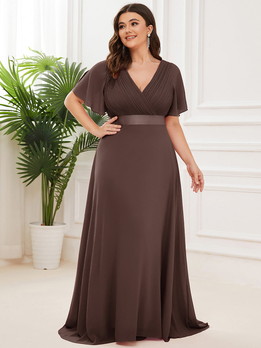 MONICA | Elegantes y vaporosos vestidos de dama de honor de gasa de cintura alta