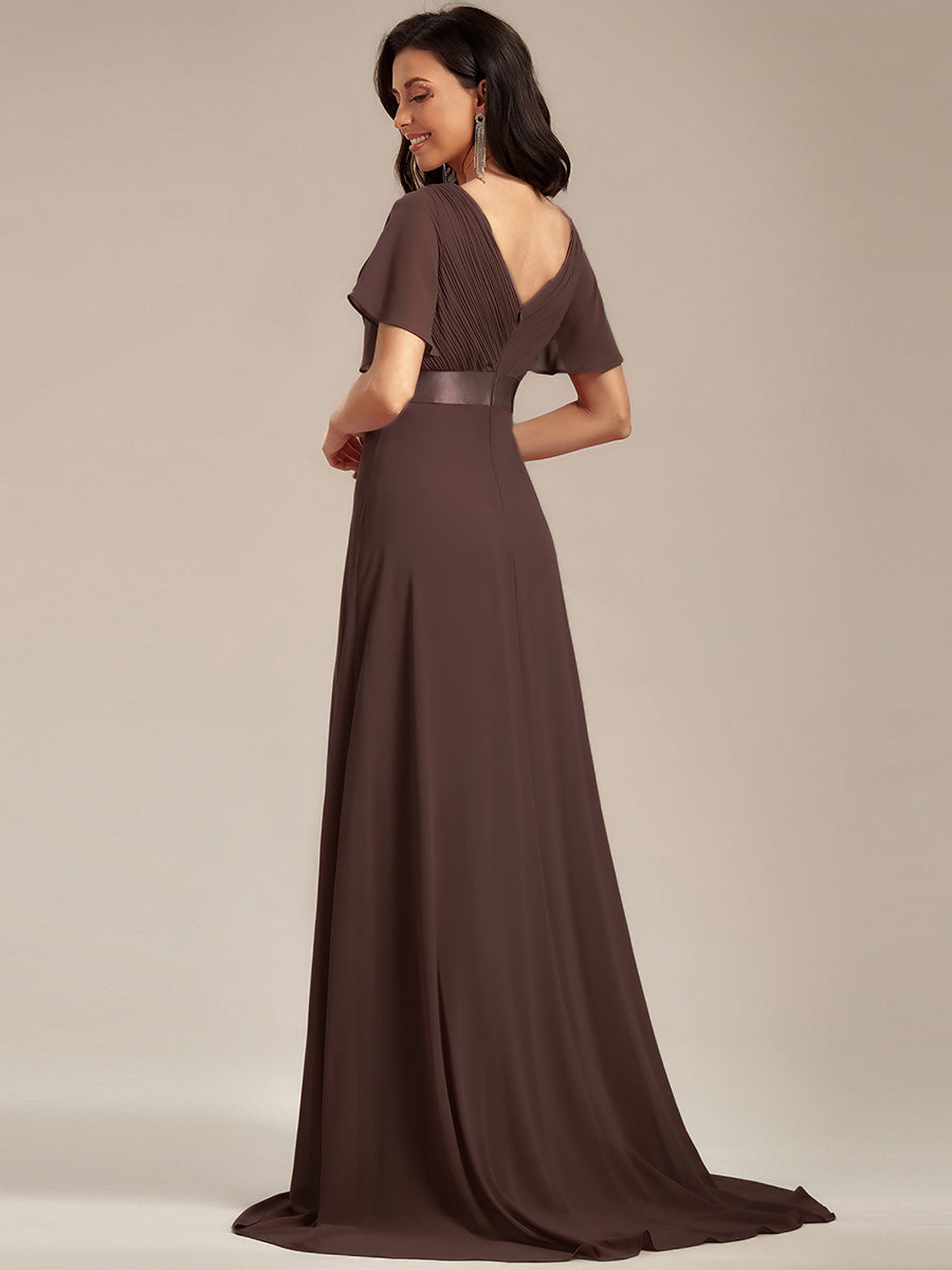 MONICA | Elegantes y vaporosos vestidos de dama de honor de gasa de cintura alta