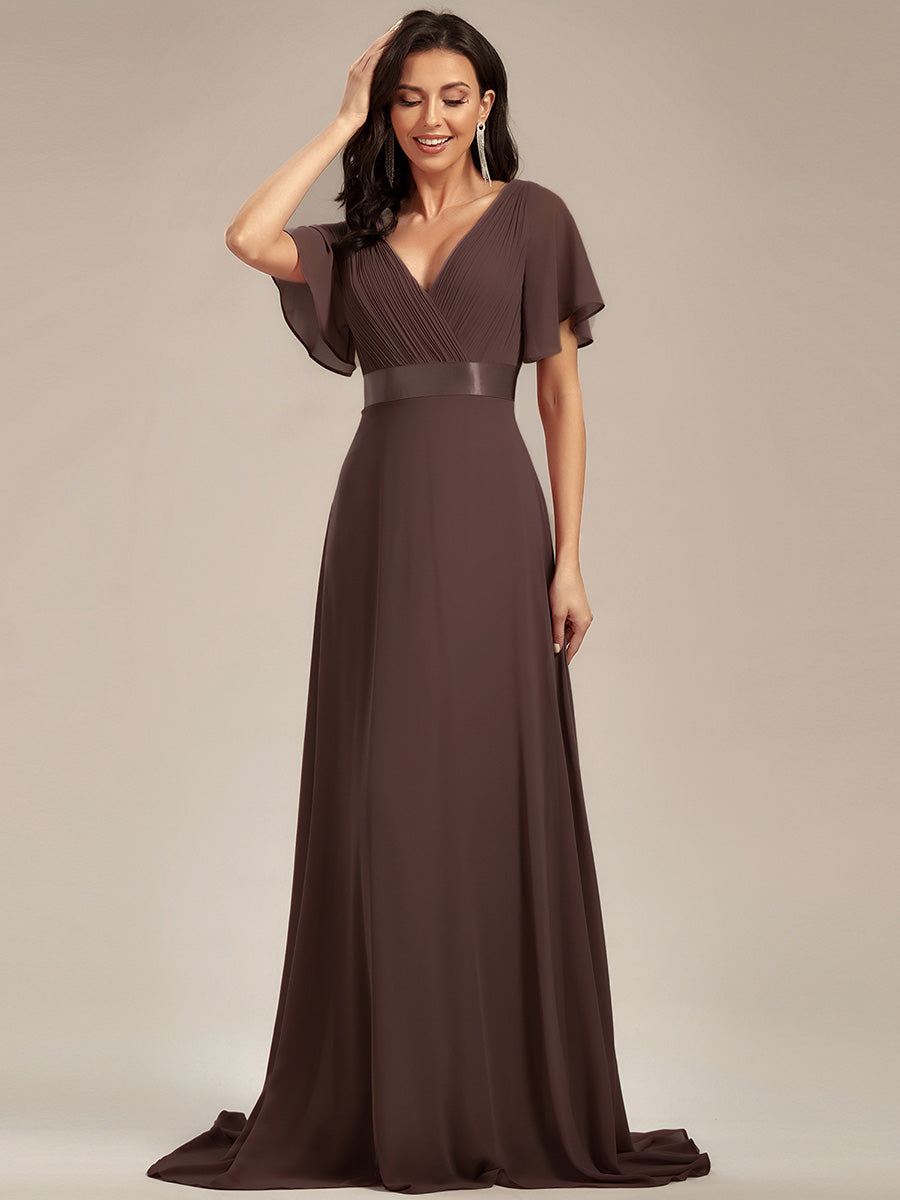 MONICA | Elegantes y vaporosos vestidos de dama de honor de gasa de cintura alta