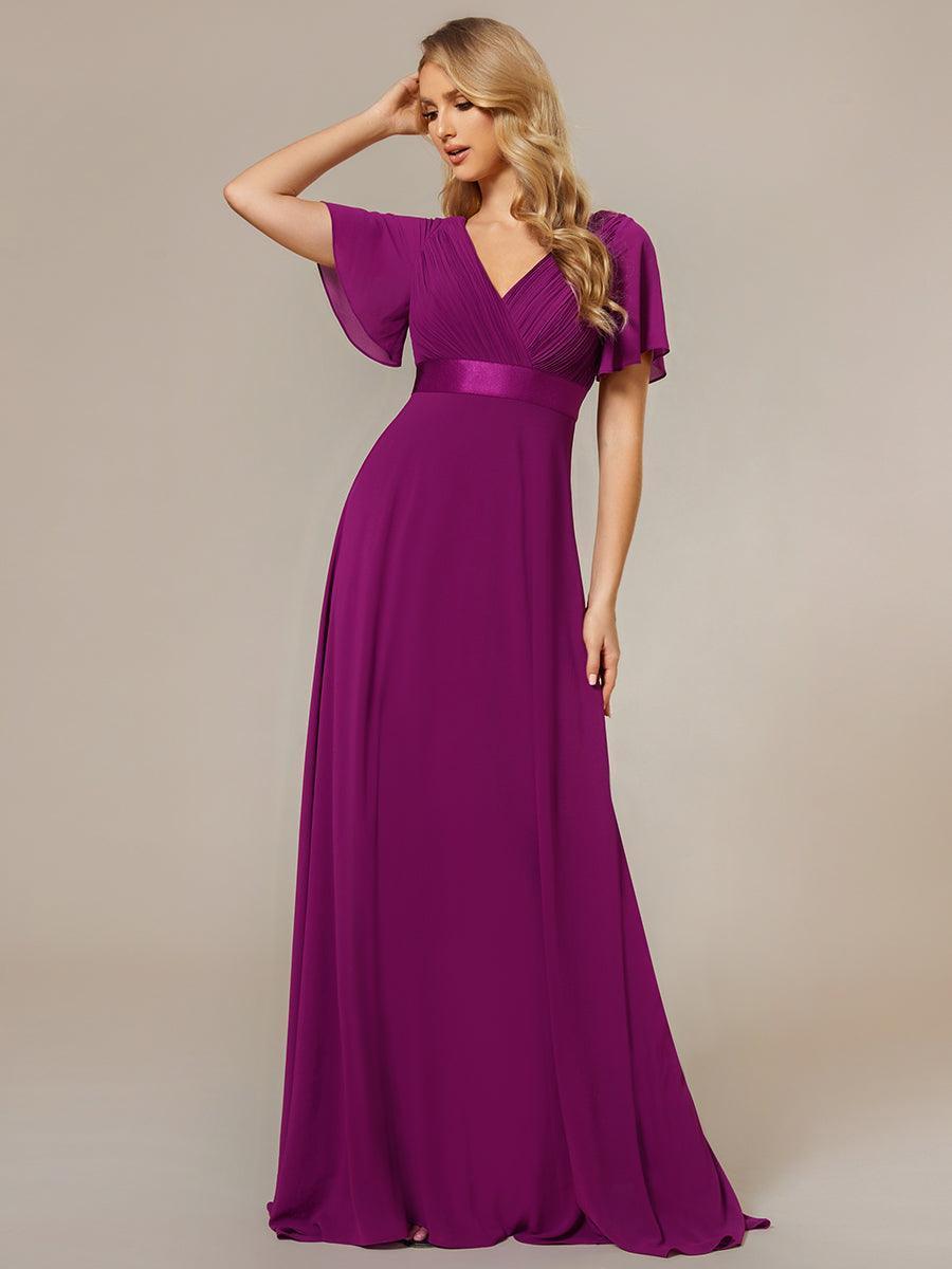 MONICA | Elegantes y vaporosos vestidos de dama de honor de gasa de cintura alta