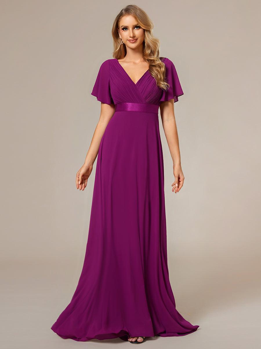 MONICA | Elegantes y vaporosos vestidos de dama de honor de gasa de cintura alta