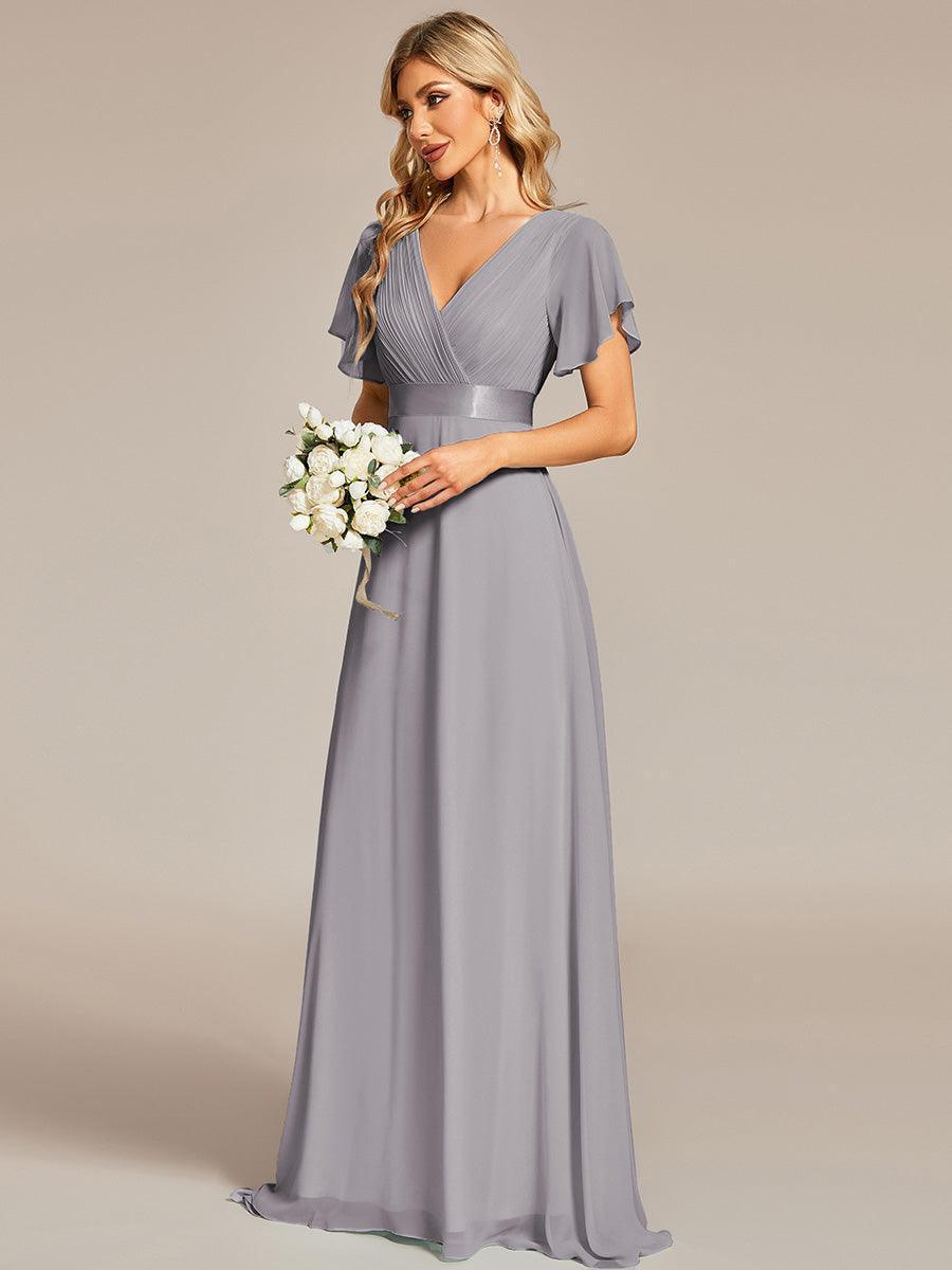 MONICA | Elegantes y vaporosos vestidos de dama de honor de gasa de cintura alta