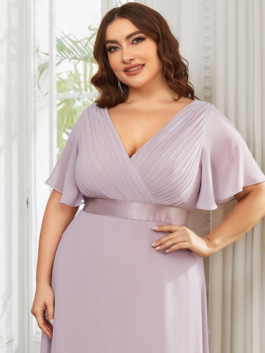 MONICA | Elegantes y vaporosos vestidos de dama de honor de gasa de cintura alta
