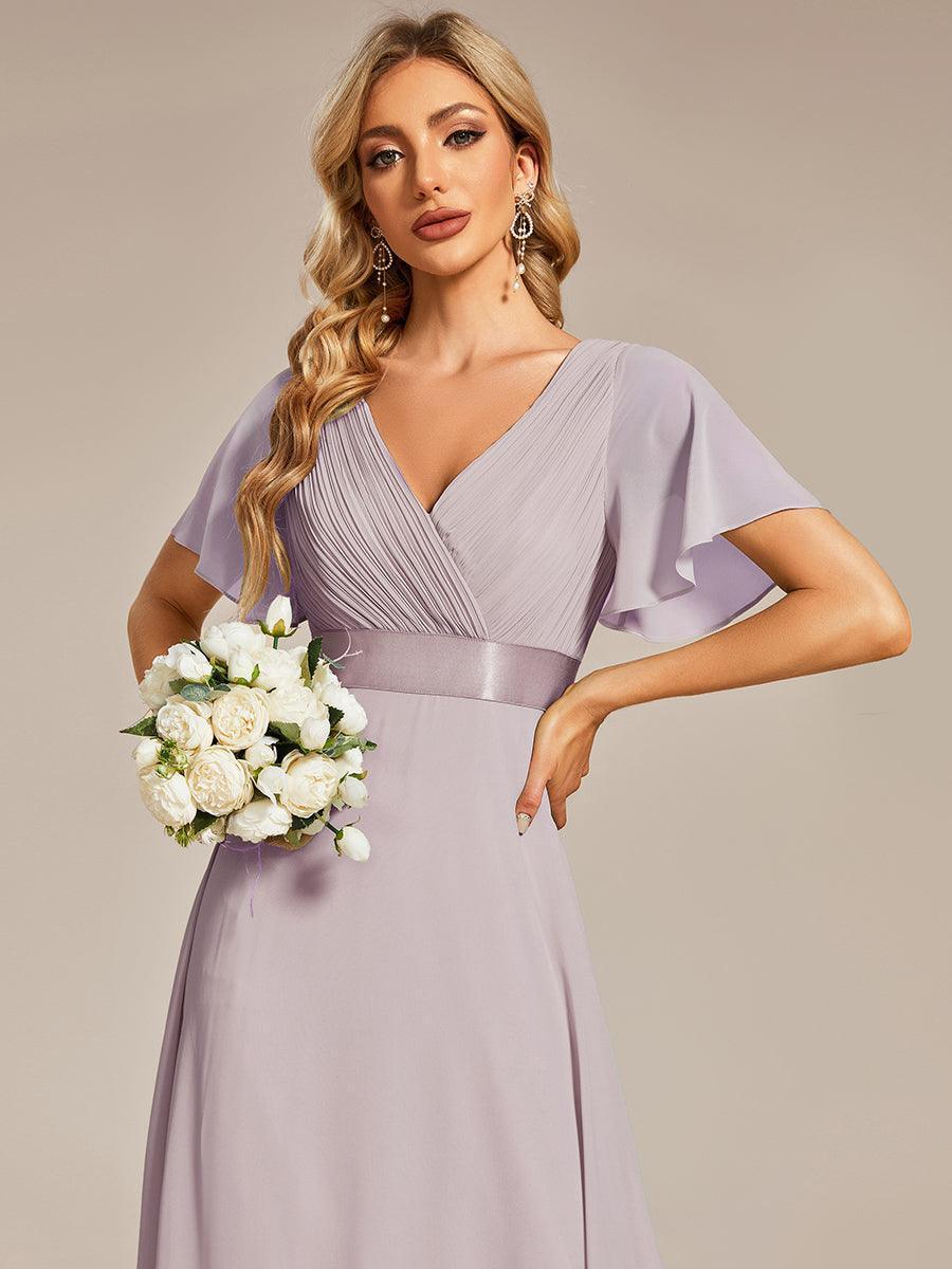 MONICA | Elegantes y vaporosos vestidos de dama de honor de gasa de cintura alta