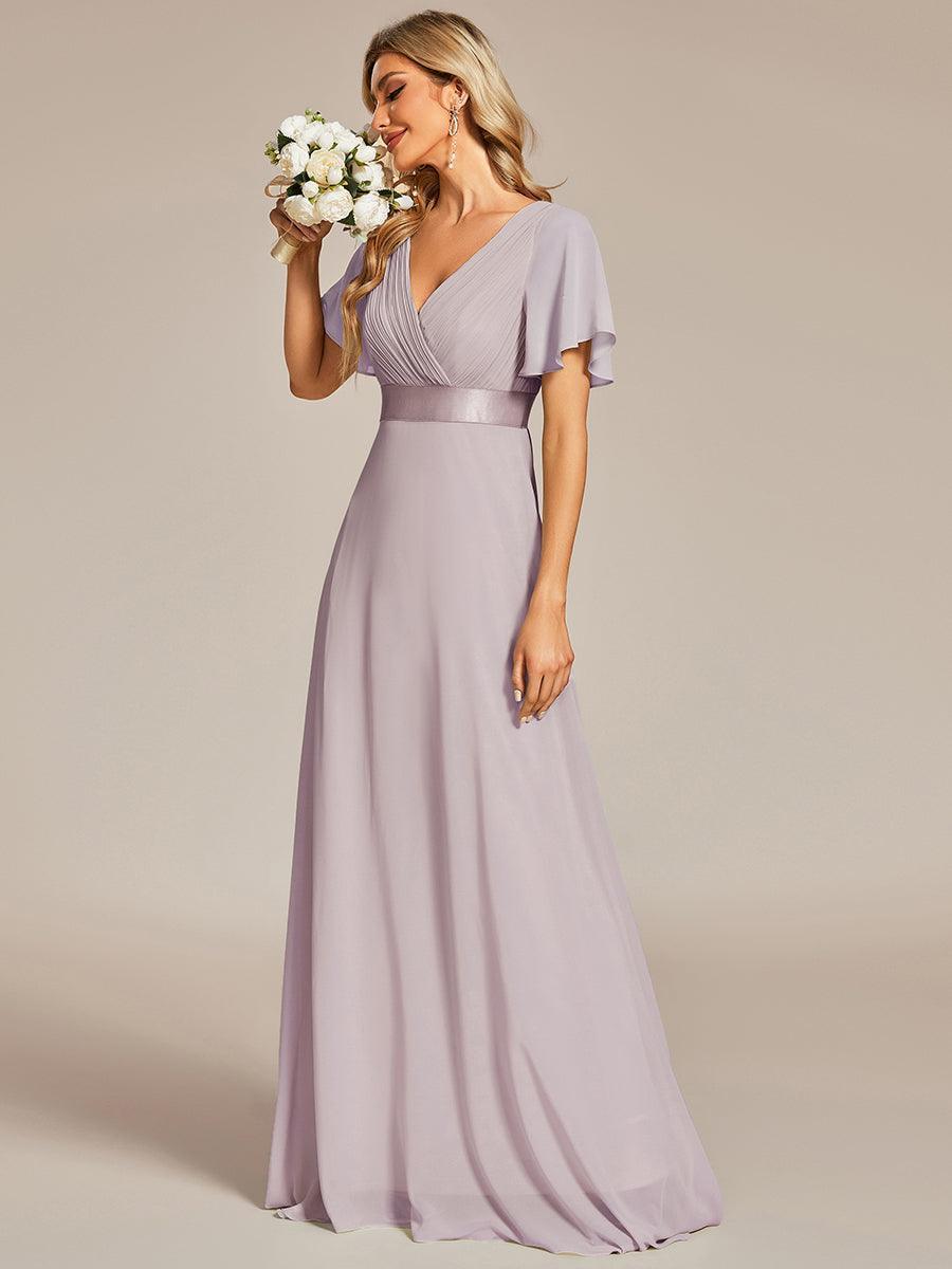 MONICA | Elegantes y vaporosos vestidos de dama de honor de gasa de cintura alta