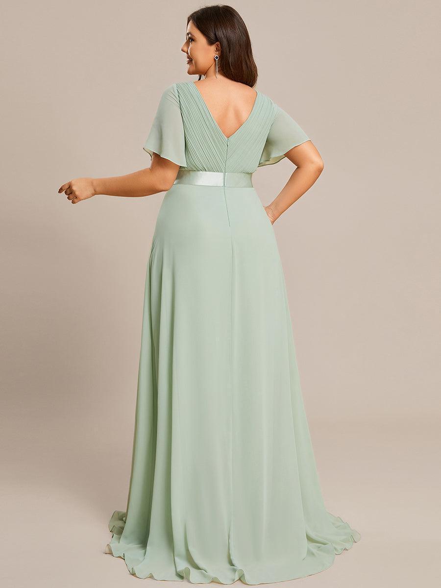 MONICA | Elegantes y vaporosos vestidos de dama de honor de gasa de cintura alta