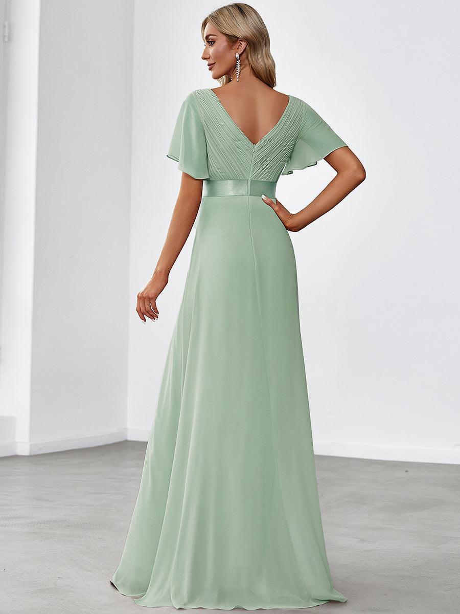 MONICA | Elegantes y vaporosos vestidos de dama de honor de gasa de cintura alta