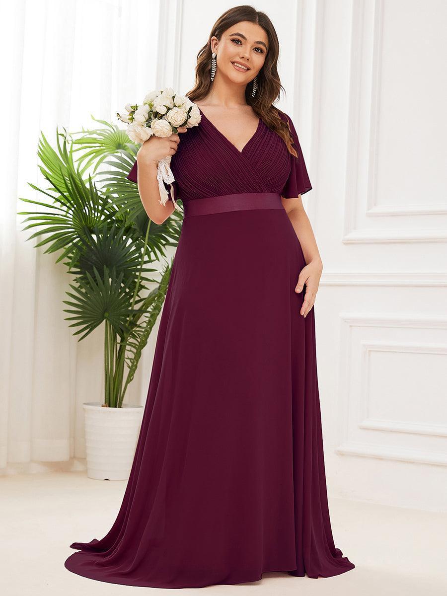 MONICA | Elegantes y vaporosos vestidos de dama de honor de gasa de cintura alta