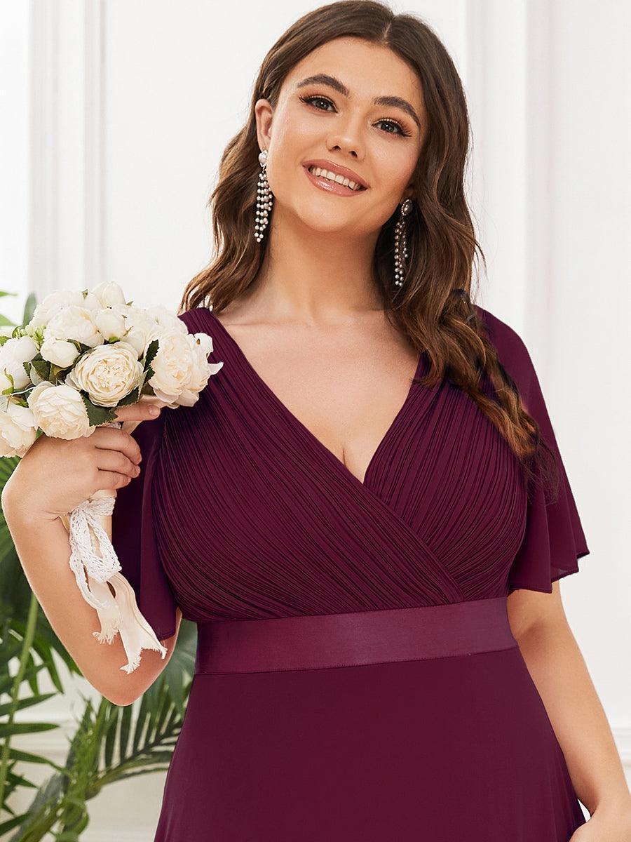MONICA | Elegantes y vaporosos vestidos de dama de honor de gasa de cintura alta