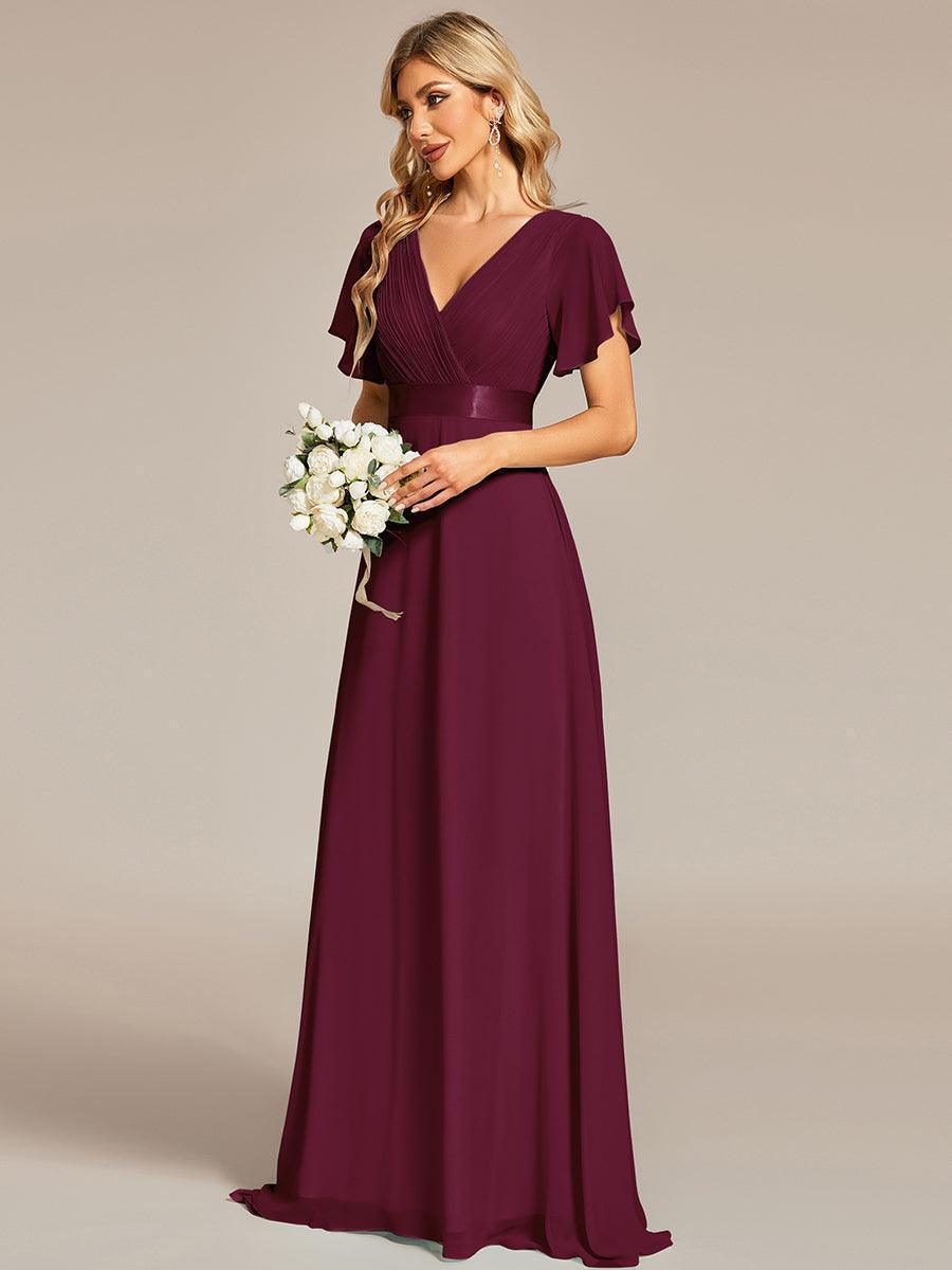 MONICA | Elegantes y vaporosos vestidos de dama de honor de gasa de cintura alta