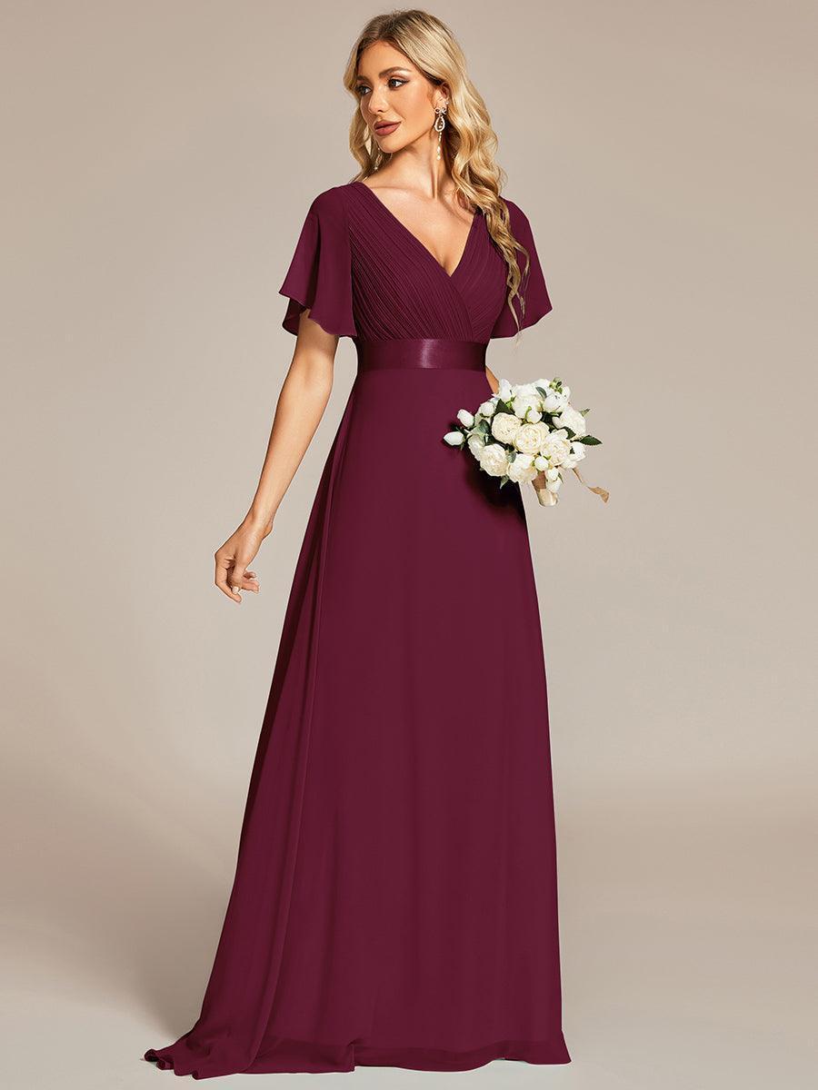 MONICA | Elegantes y vaporosos vestidos de dama de honor de gasa de cintura alta