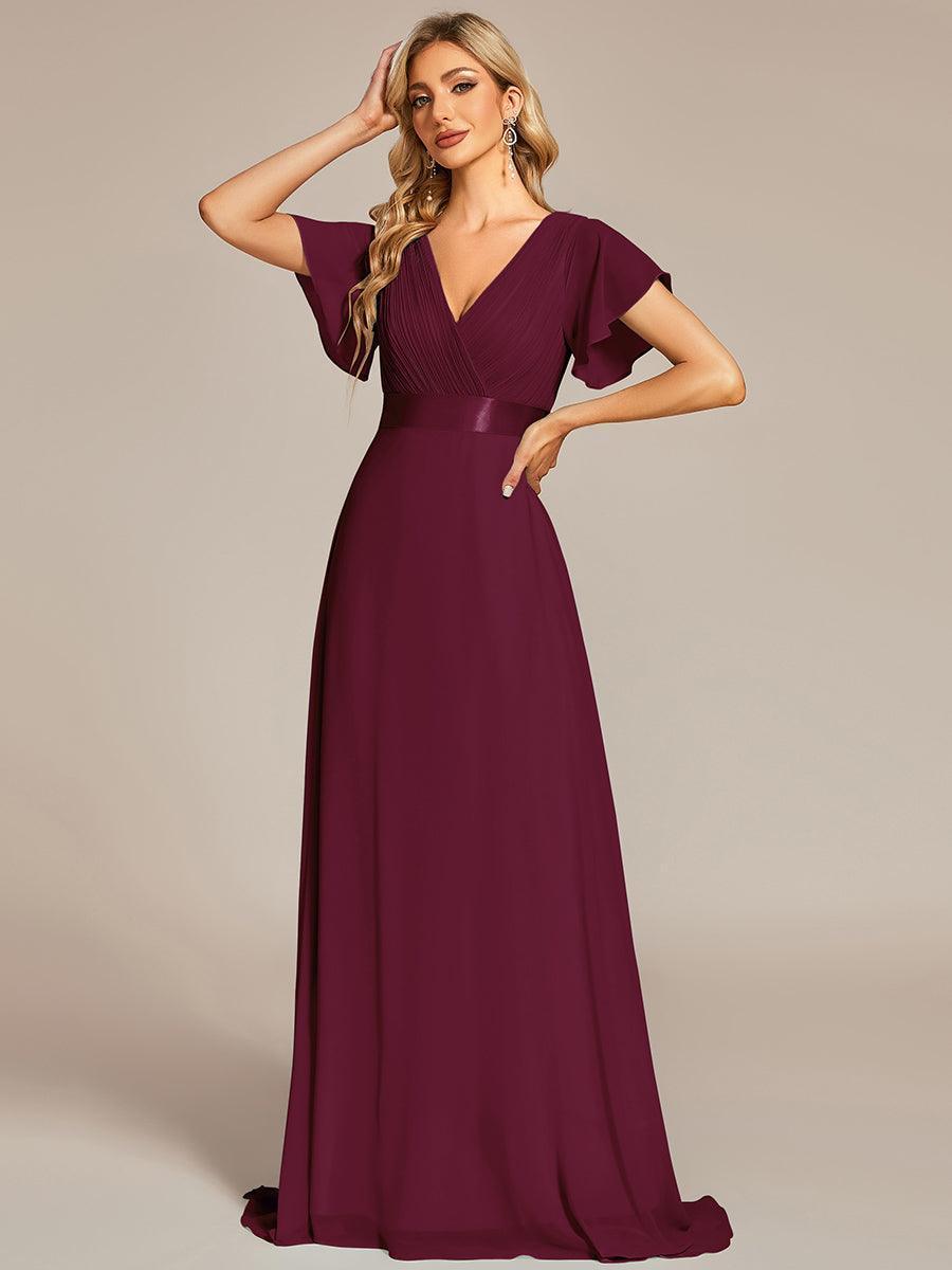 MONICA | Elegantes y vaporosos vestidos de dama de honor de gasa de cintura alta