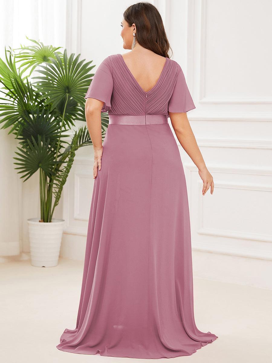 MONICA | Elegantes y vaporosos vestidos de dama de honor de gasa de cintura alta