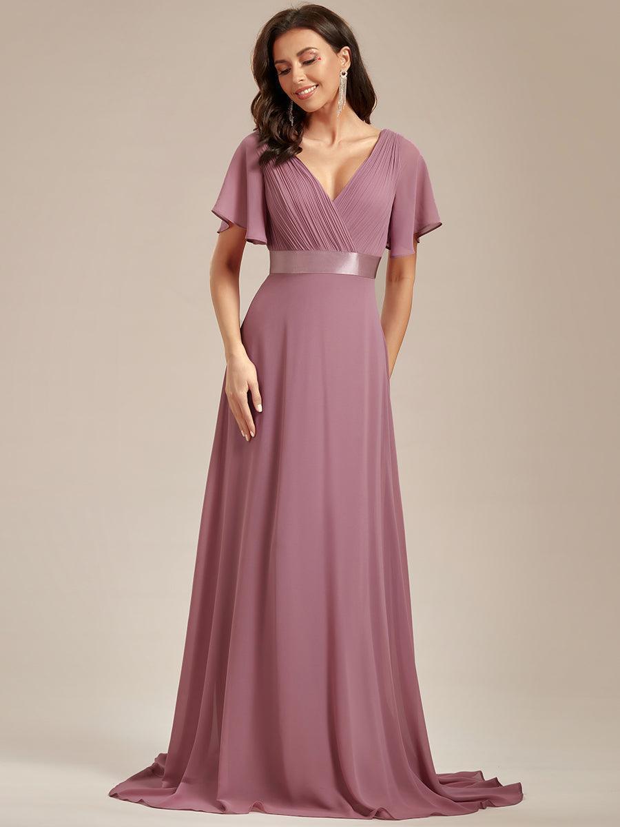 MONICA | Elegantes y vaporosos vestidos de dama de honor de gasa de cintura alta