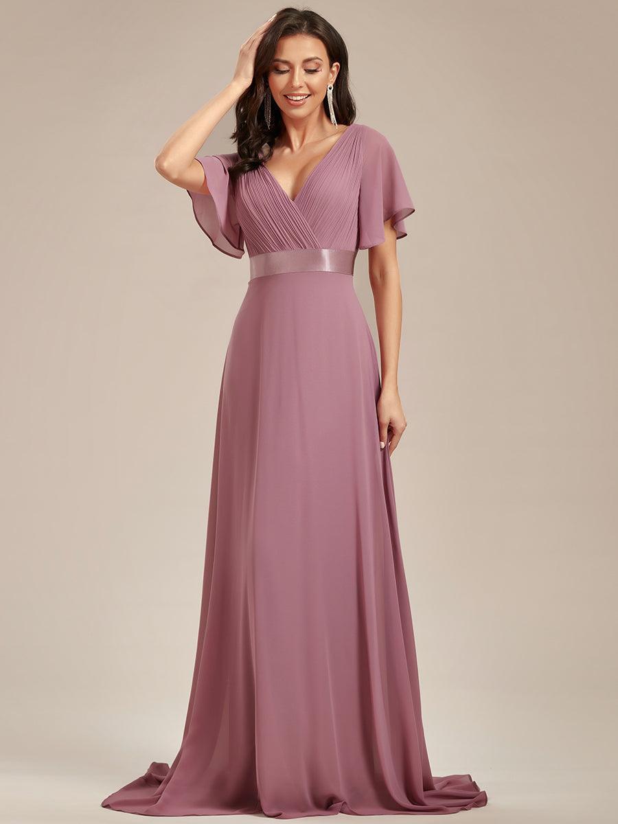 MONICA | Elegantes y vaporosos vestidos de dama de honor de gasa de cintura alta
